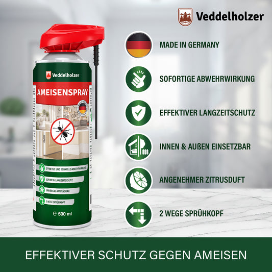 Veddelholzer Ameisen Spray 500ml – effektives Ameisenabwehrspray