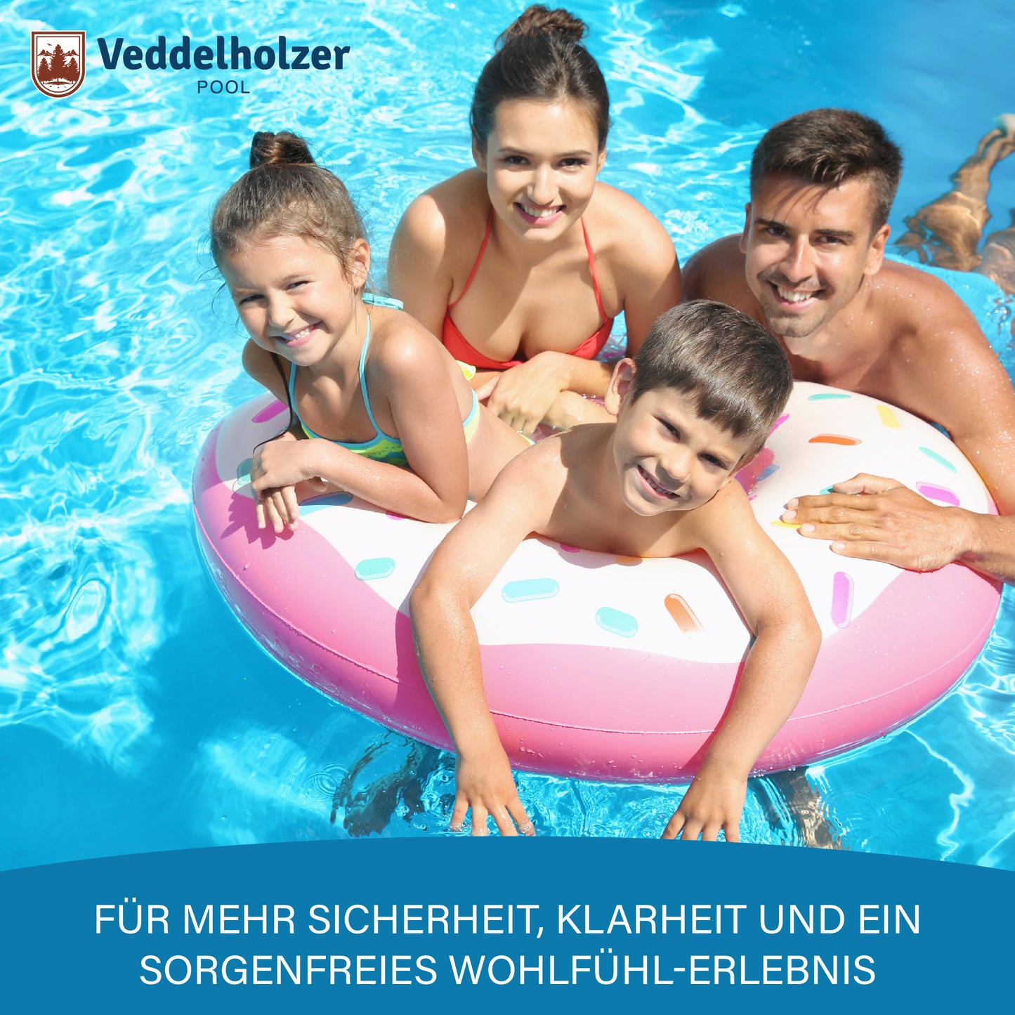 Veddelholzer 3-in-1 Pool Teststreifen 150 Stück – pH, Freies Chlor & Alkalinität messen | Schnelltest für Pool, Whirlpool & Spa