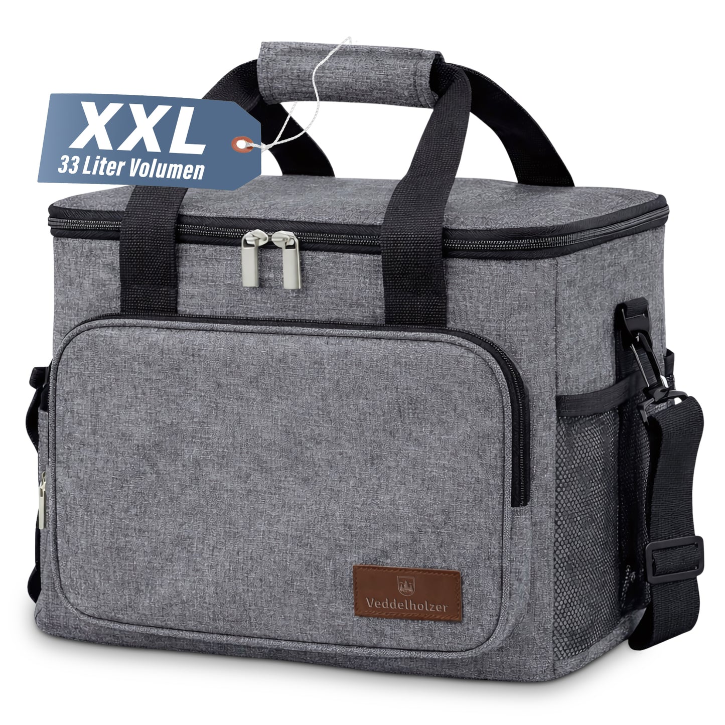 Veddelholzer Kühltasche 33L – Picknicktasche mit Tragegurt