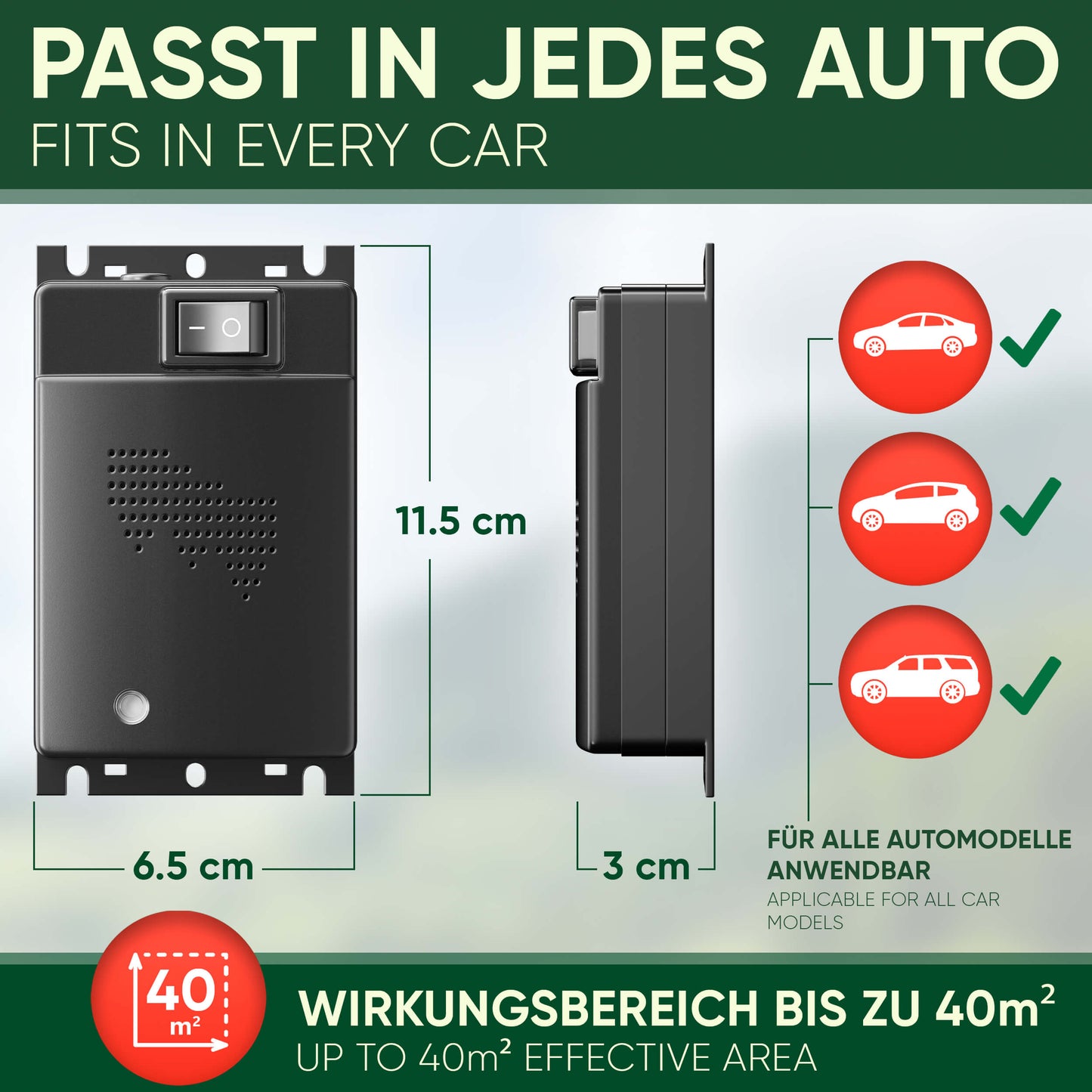 Veddelholzer marten repellent car-highly effective car battery-powered marten repellent