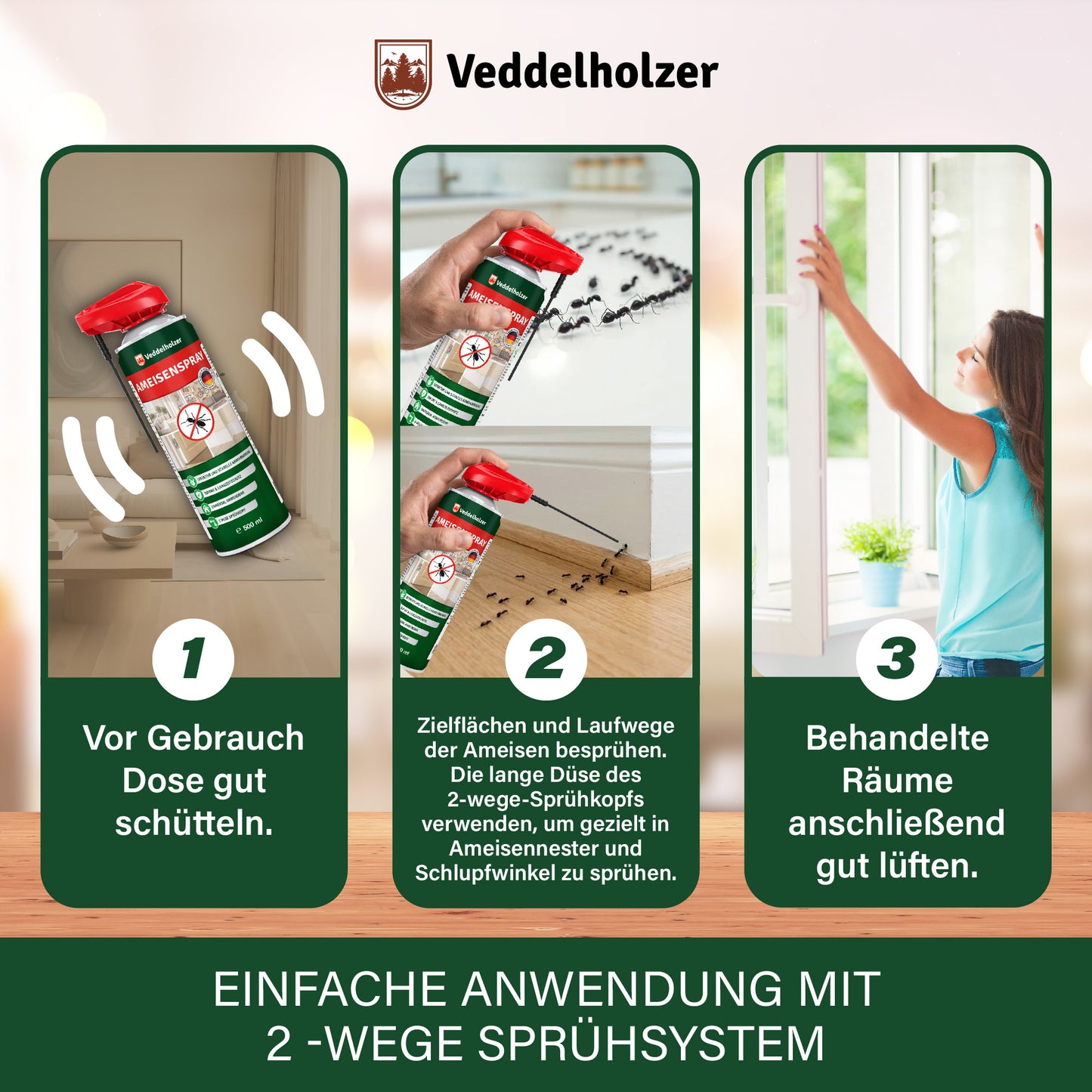 Veddelholzer Ameisen Spray 500ml – effektives Ameisenabwehrspray