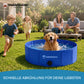 Veddelholzer Hundepool Faltbar – Rutschfester Hunde Swimmingpool für Garten & Balkon ohne Aufpumpen Hundebad
