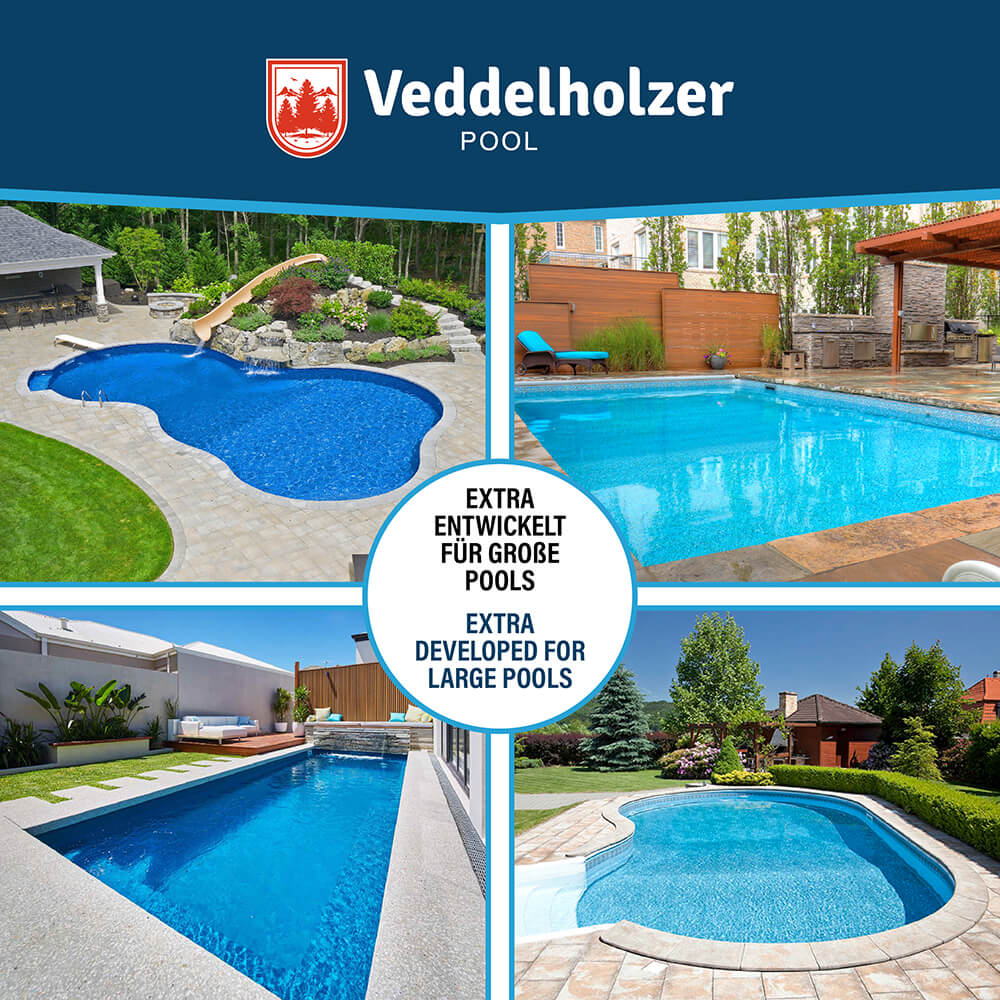 Veddelholzer Pool Reinigungsset 5in1 – kompletter Poolreiniger Set