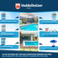 Veddelholzer Pool Reinigungsset 5in1 – kompletter Poolreiniger Set