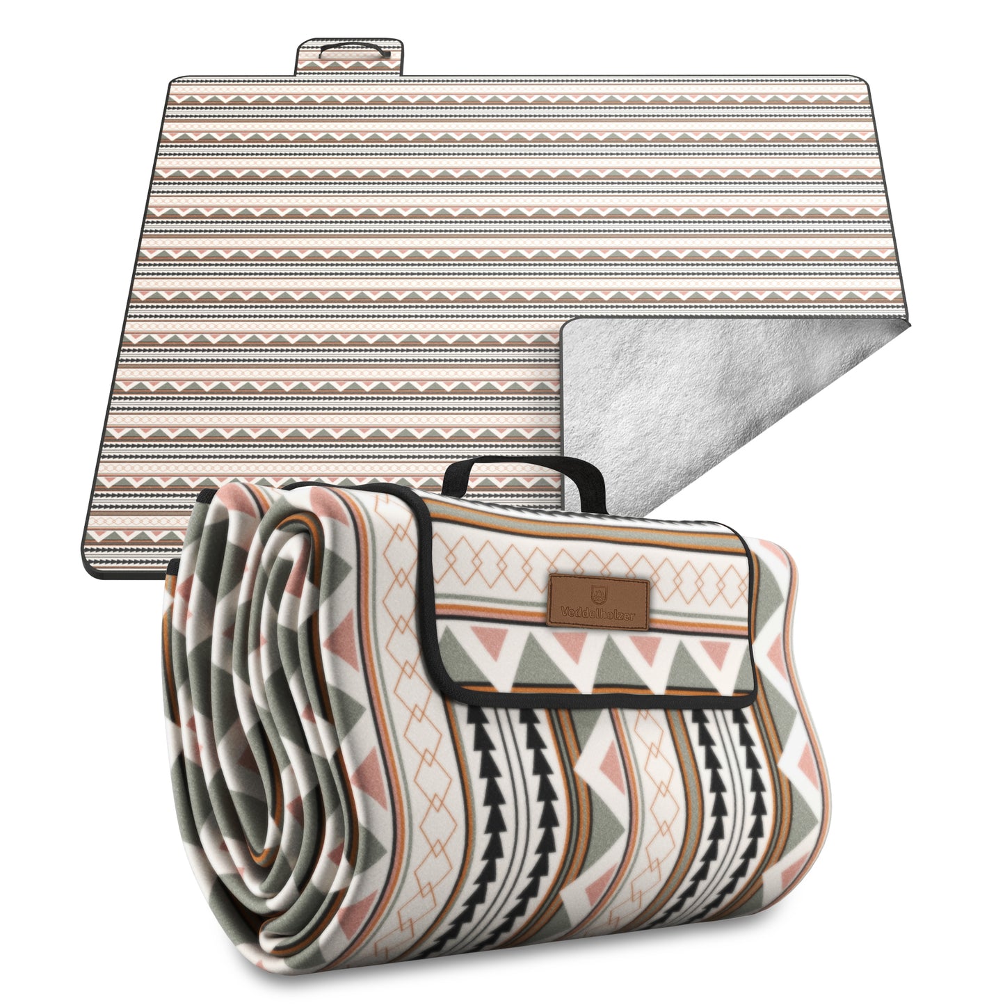 Veddelholzer Picknickdecke Boho 200x200cm – Outdoor & Stranddecke