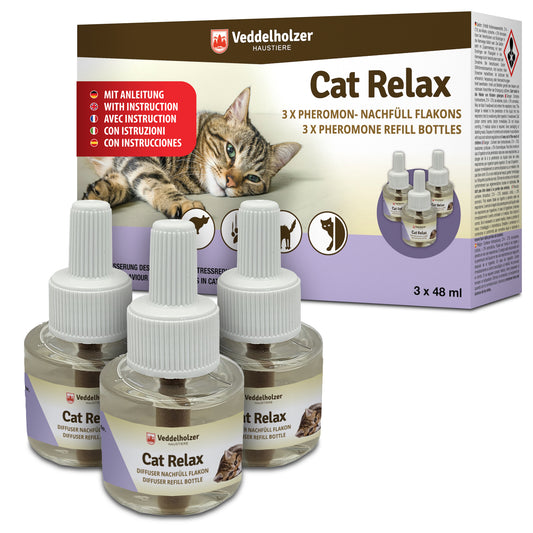 Veddelholzer Katzen Pheromon Nachfüllset – 3 x 48ml Flakon