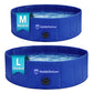 Veddelholzer Hundepool Faltbar – Rutschfester Hunde Swimmingpool für Garten & Balkon ohne Aufpumpen Hundebad