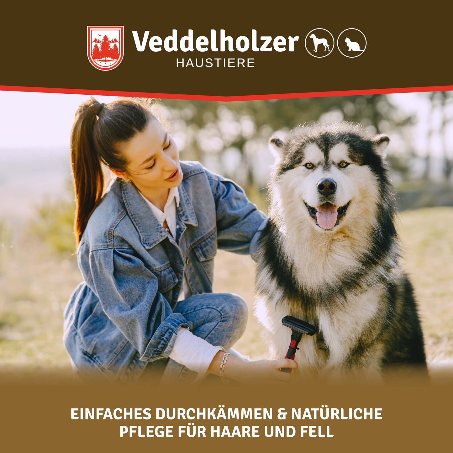 Veddelholzer Kokos Fellpflege Spray – für Hund & Katze (2 Größen)
