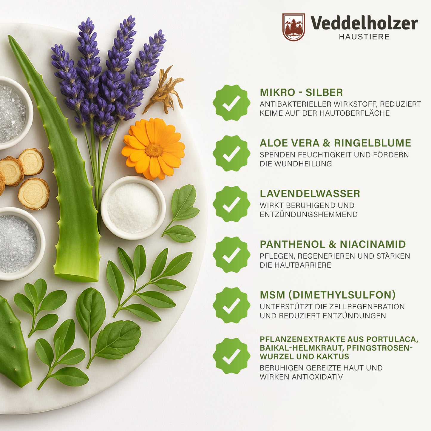 Veddelholzer Juckreizspray Hund 500ml – beruhigendes Pflegespray
