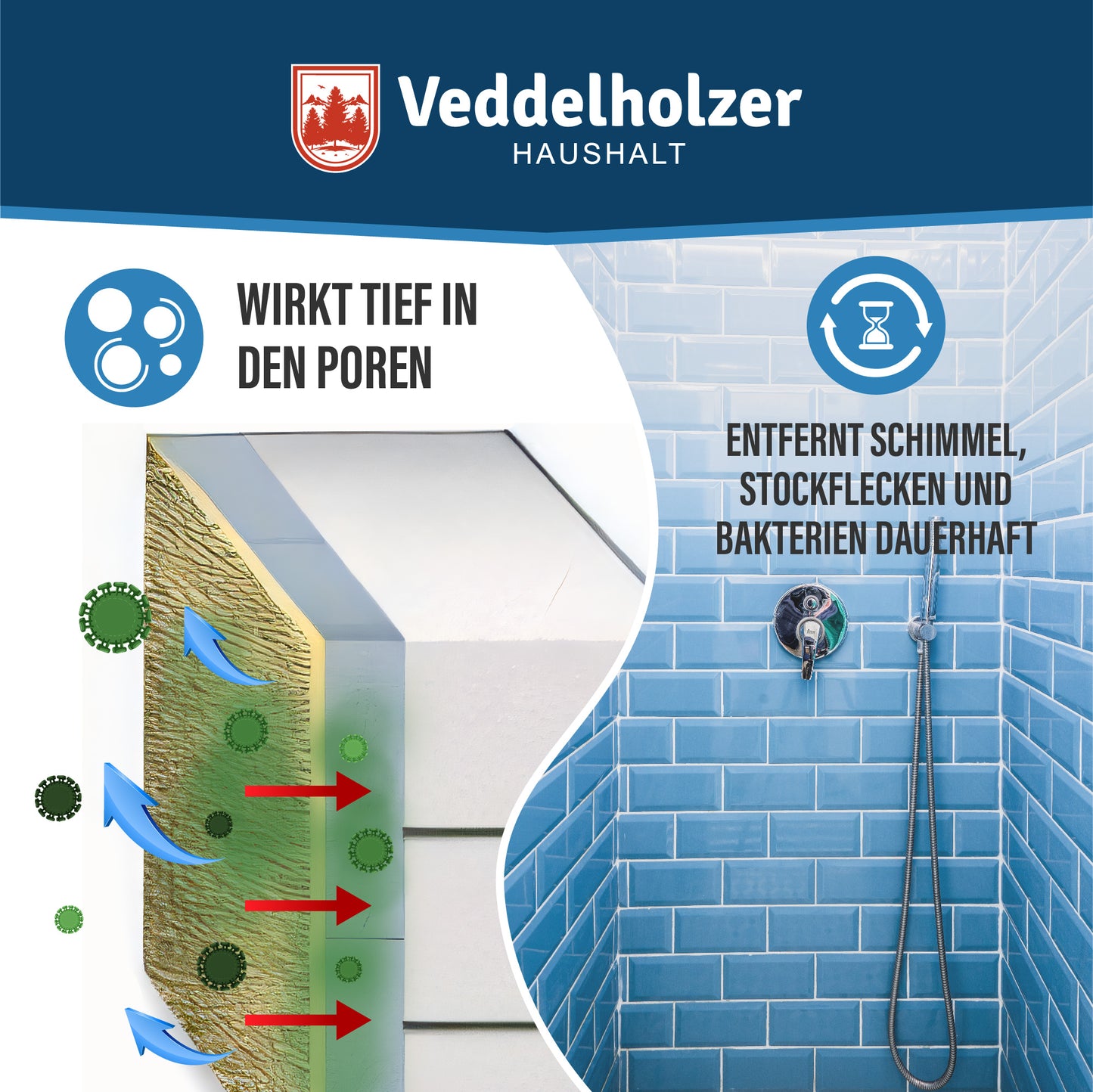 Veddelholzer Schimmelentferner 500ml – Effektiver Schimmelreiniger
