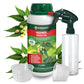 Aceite de neem 100% natural, prensado en frío de primera calidad, de 1000 ml con emulsionante natural + botella con pulverizador de 500 ml y 2 tazas medidoras 