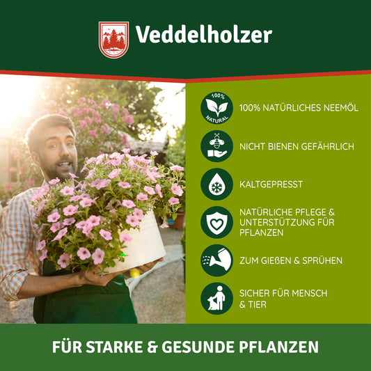 Veddelholzer Neemöl 750ml kaltgepresst – 100% natürlich