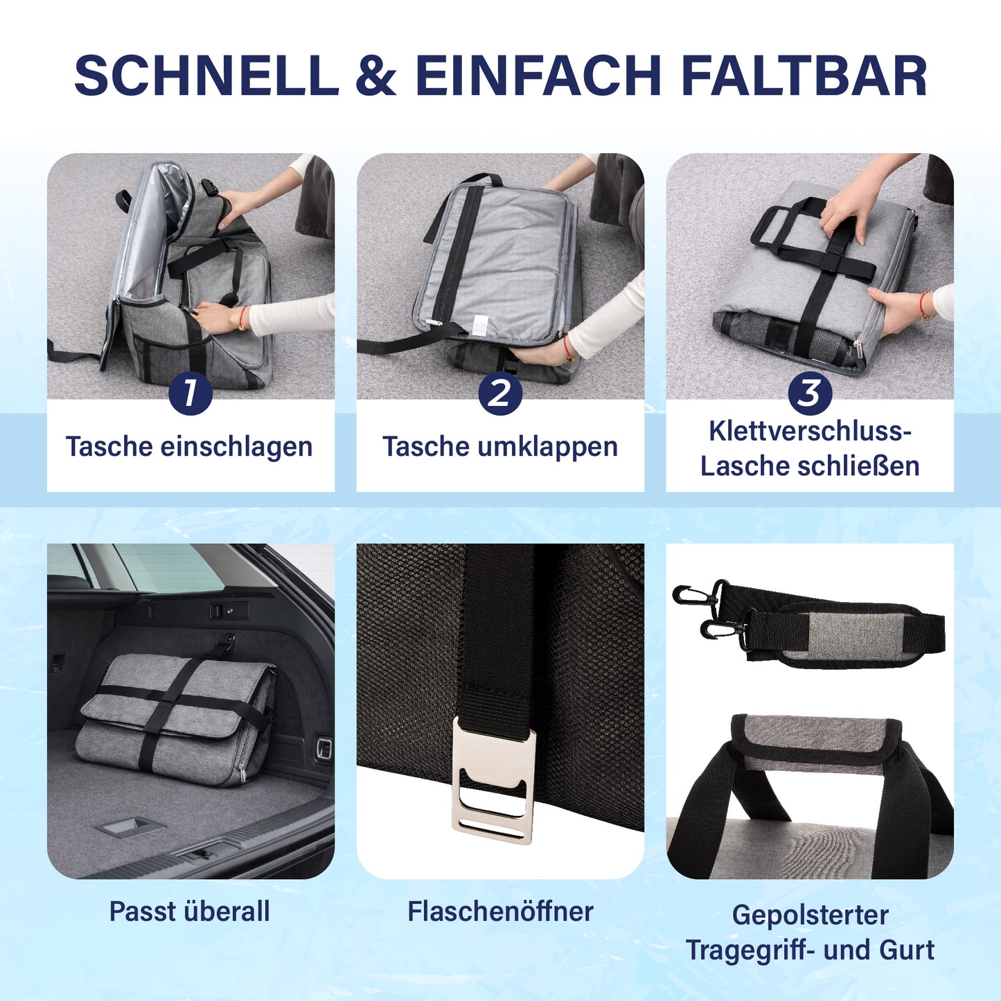 Veddelholzer Kühltasche 33L – Picknicktasche mit Tragegurt