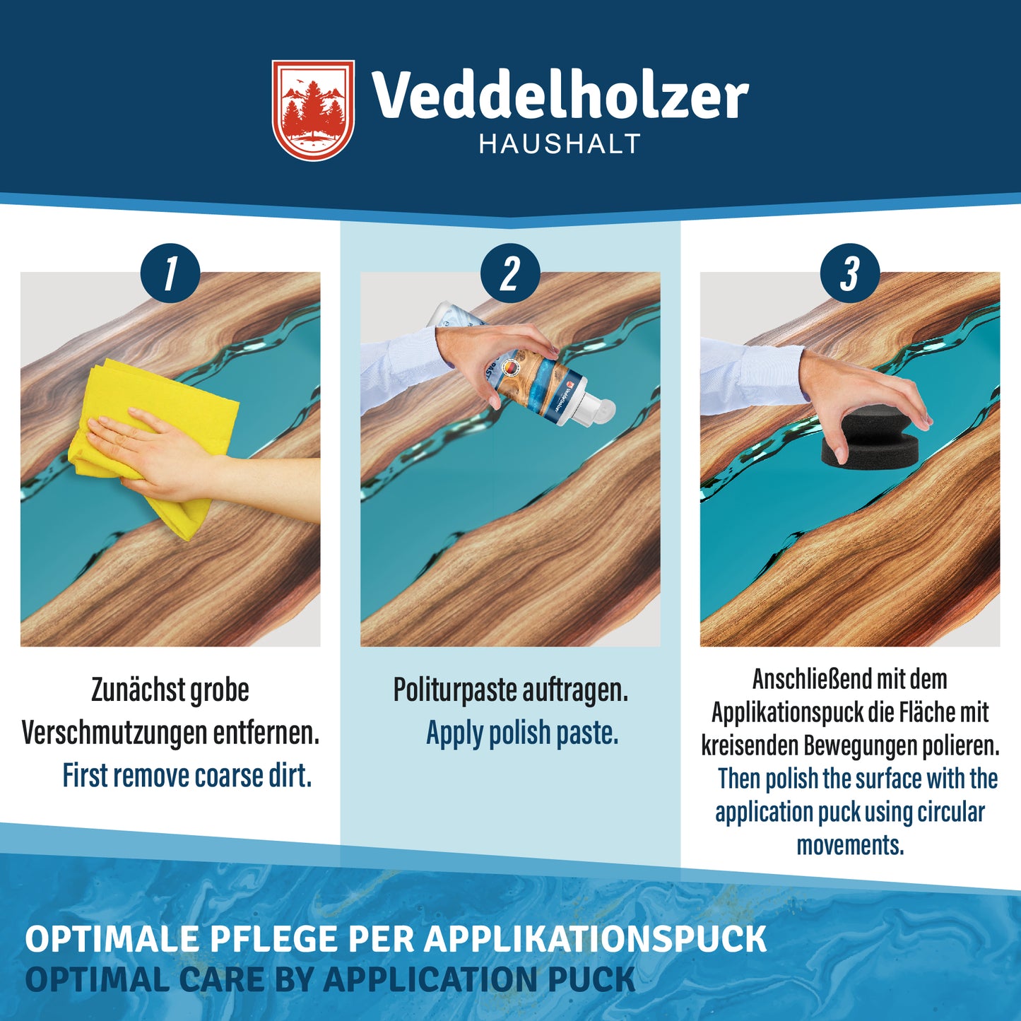 Veddelholzer 200 ml professional polishing compound + polishing sponge