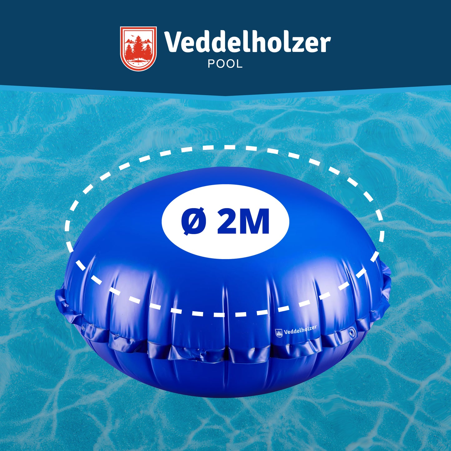 Veddelholzer Poolkissen 2m – Winterkissen für Pools
