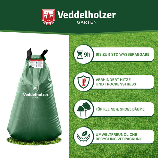 Veddelholzer Baumbewässerungssack 75L – Set 2 Stück für Bäume
