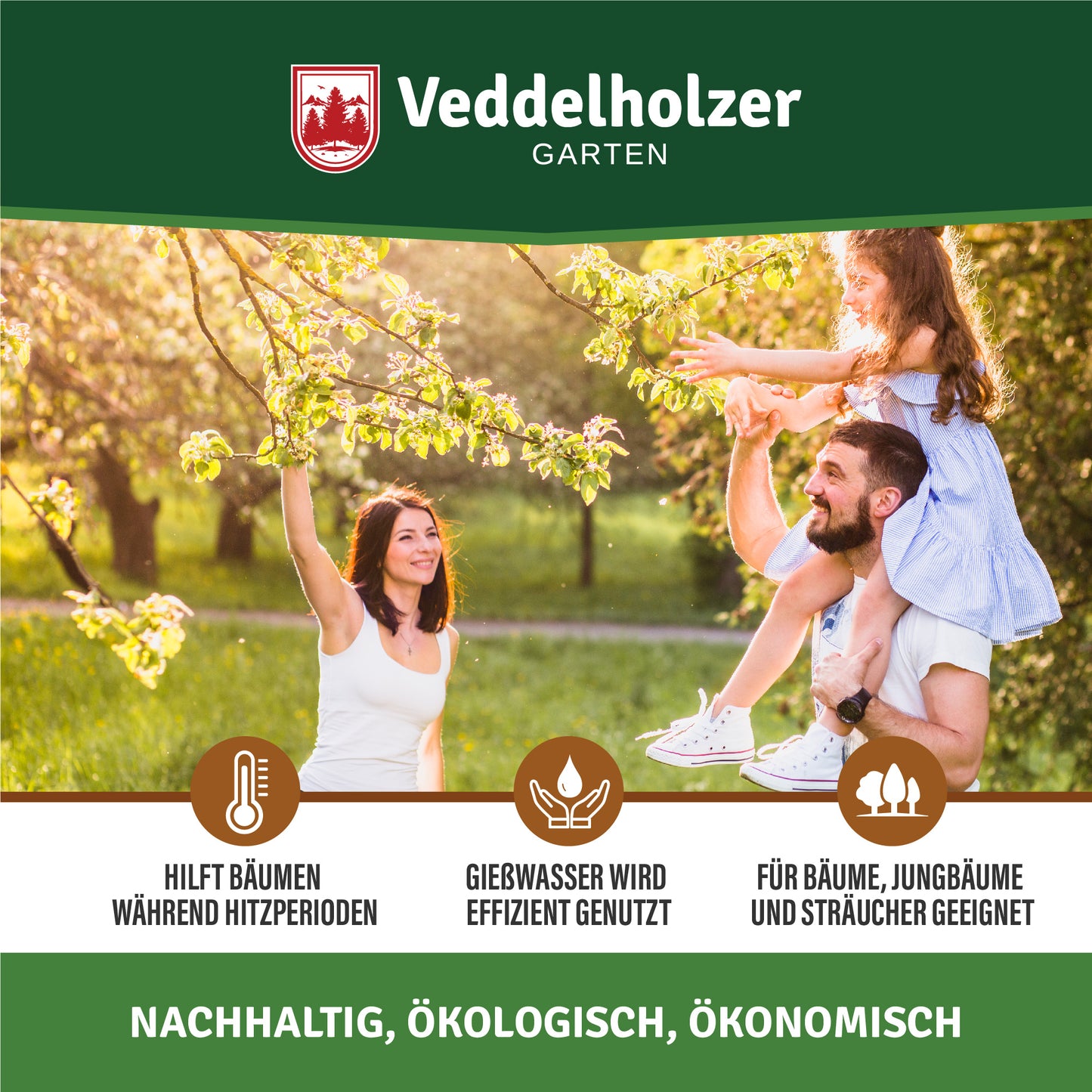 Veddelholzer Baumbewässerungssack 75L – Set 2 Stück für Bäume